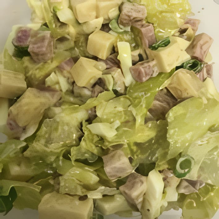 Salad, Eggs and Ham