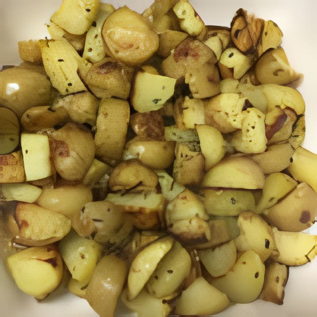 New Potatoes with Garlic Chives (Chusai)