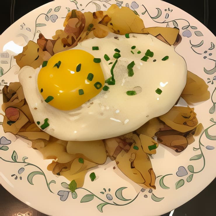 Gröstl (Austrian Potatoes with Ham)