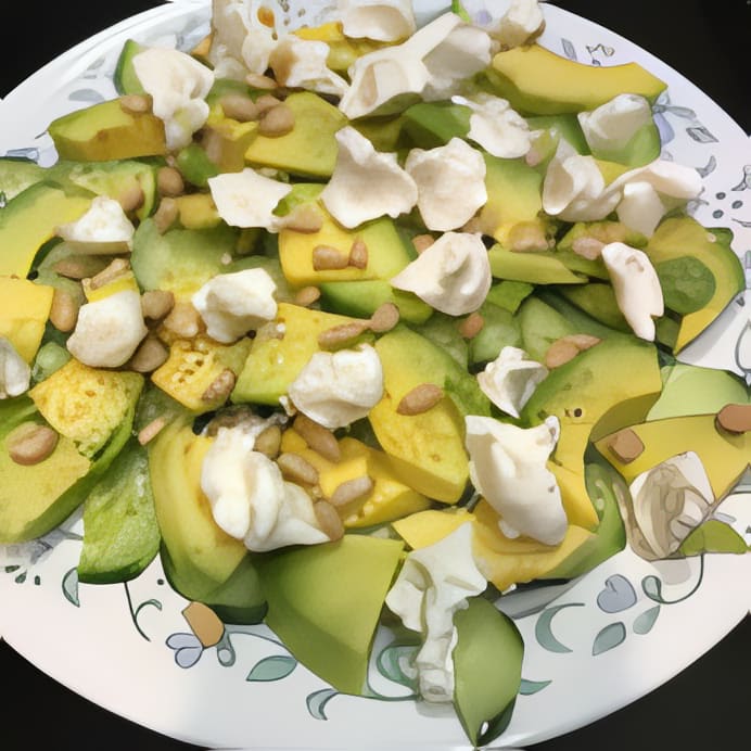 Avocado, Goat Cheese and Cucumber Salad