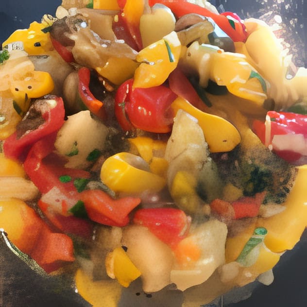 Roasted Eggplant with Pepper and Walnuts