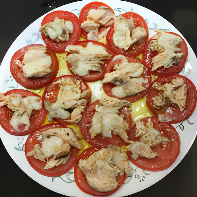 Tomato Salad with Fish and Horseradish